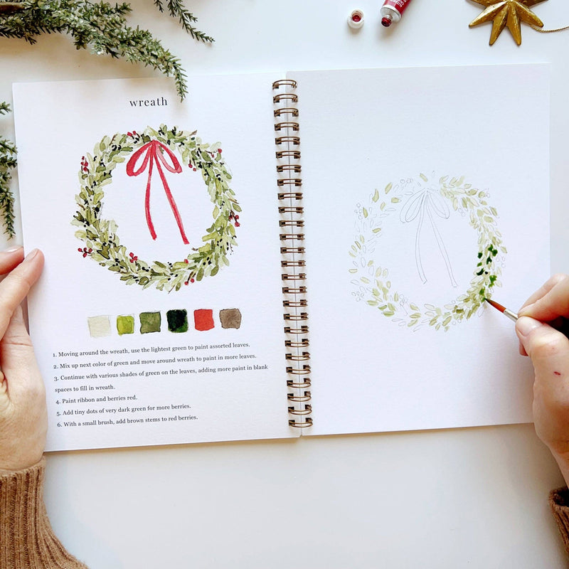 Christmas Watercolor Workbook - IDYLL MANOR