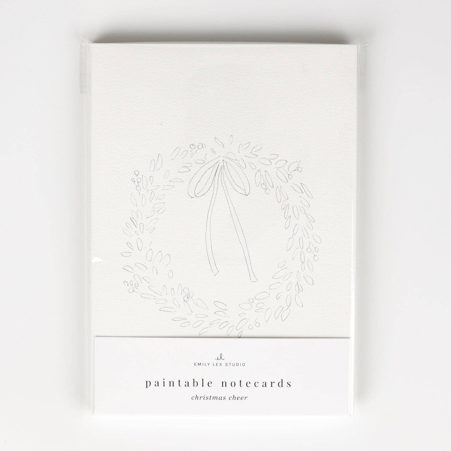 Holiday Cheer Paintable Notecards - IDYLL MANOR