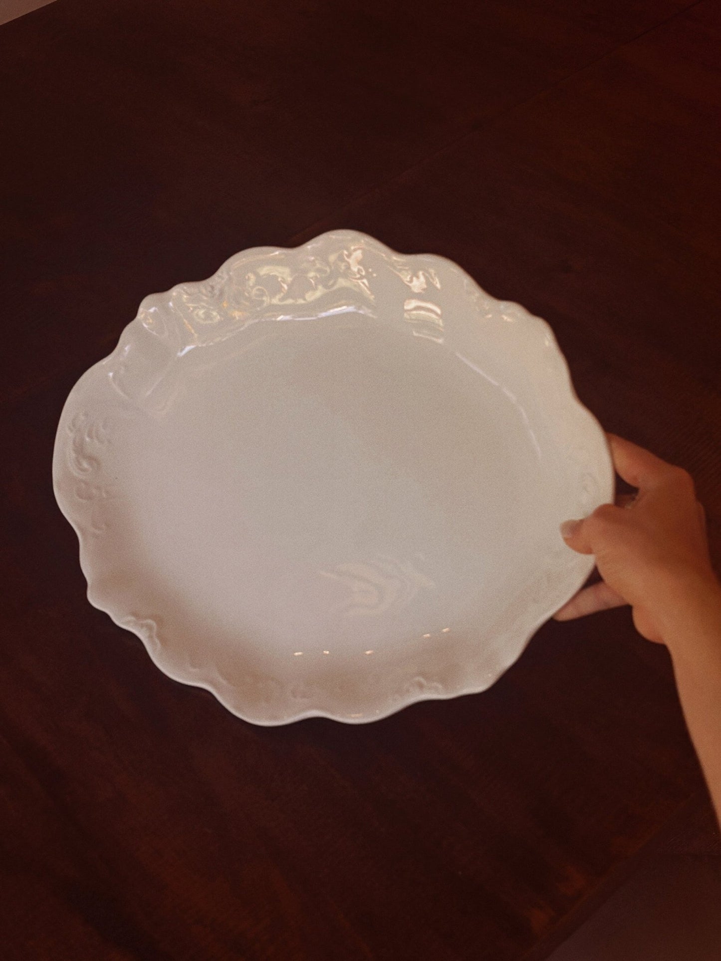 England White Serving Platter - IDYLL MANOR